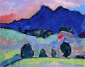jaw Blue Mountain Art A4 Photo Print