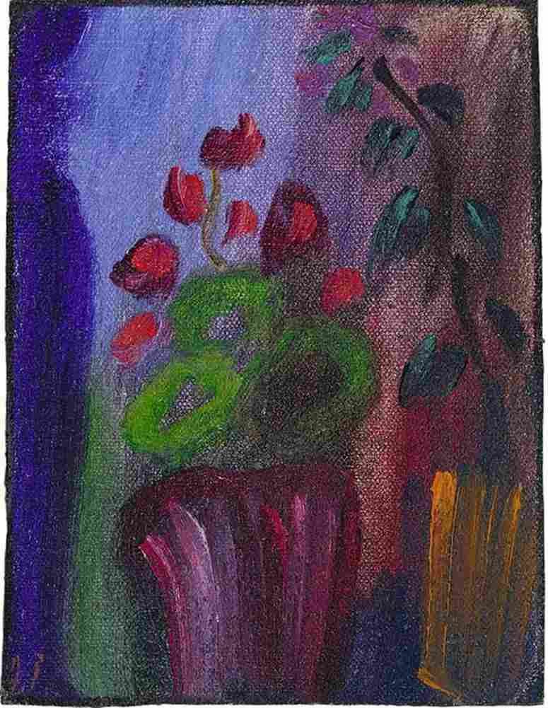 jaw Cyclamen with Seven Red Flowers Art A4 Photo Print