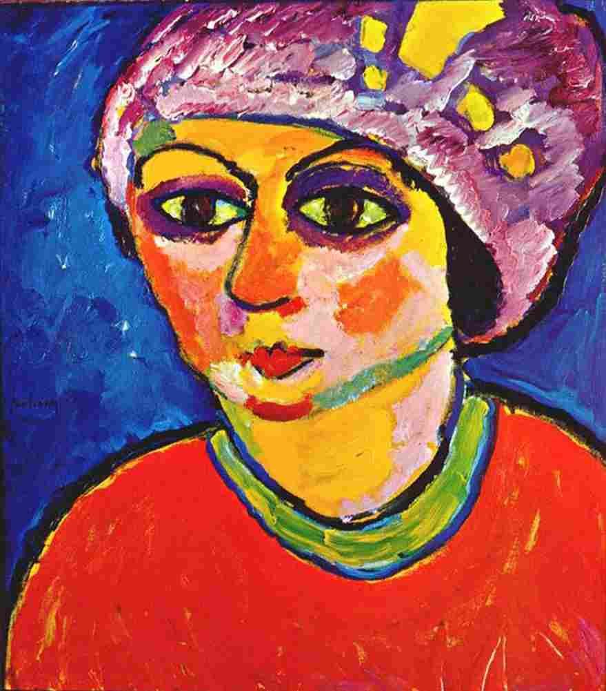 jaw The Purple Turban Art A4 Photo Print