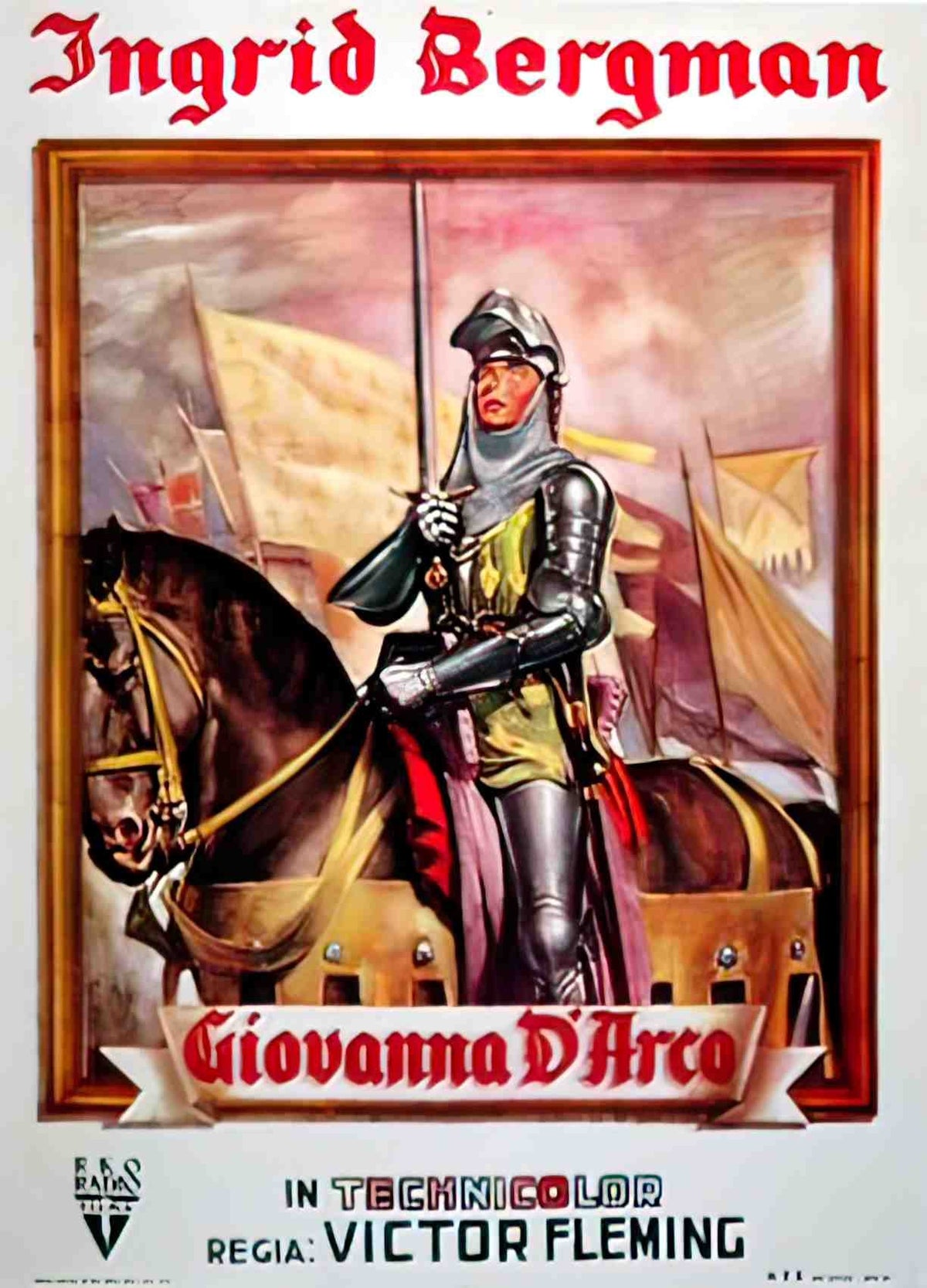 jeanne d arc ital 2F Advert A4 Photo Print