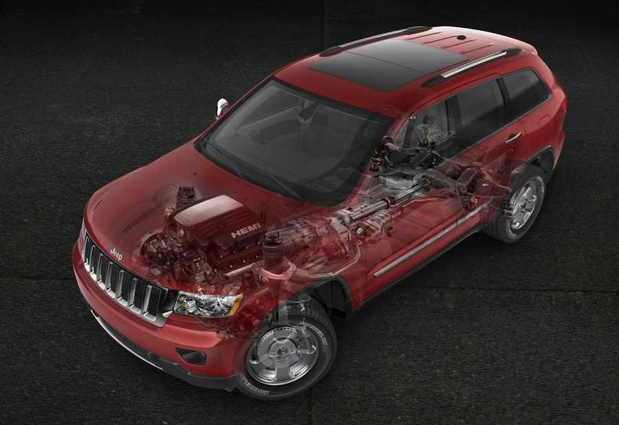 jeep grand cherokee cutaway A4 Photo Print