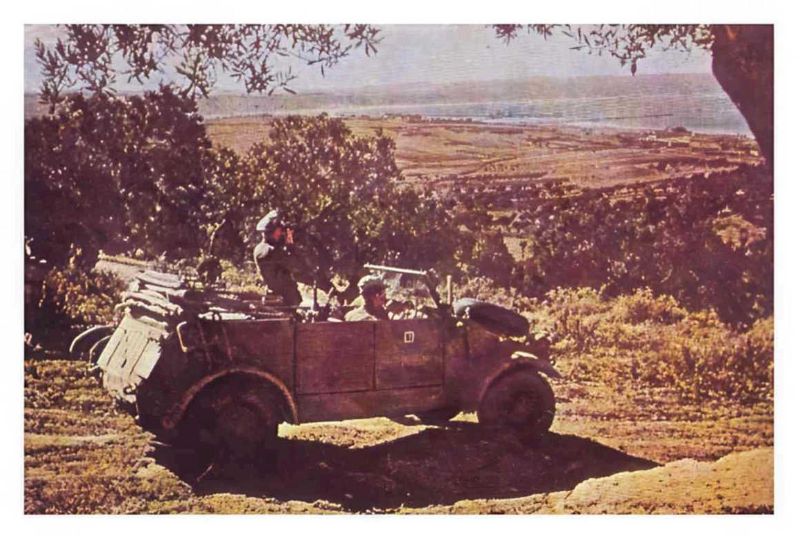 jeeps olive drab Vintage world war A4 Photo Print