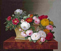 jens Basket of Roses Art A4 Photo Print