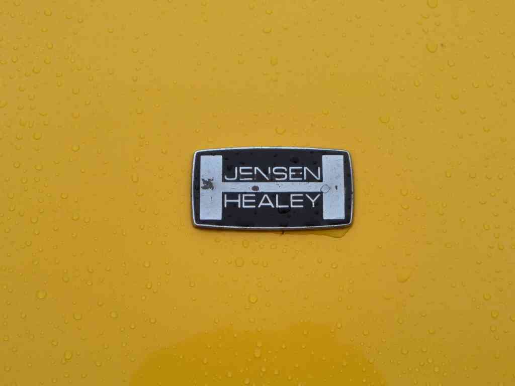 jensen Healey Yellow Bonnet Boot 2491 A4 Photo Print