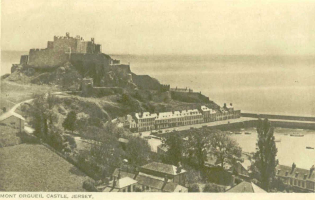 jersey castle viewVintage 1880s 1900s A4 Photo Print
