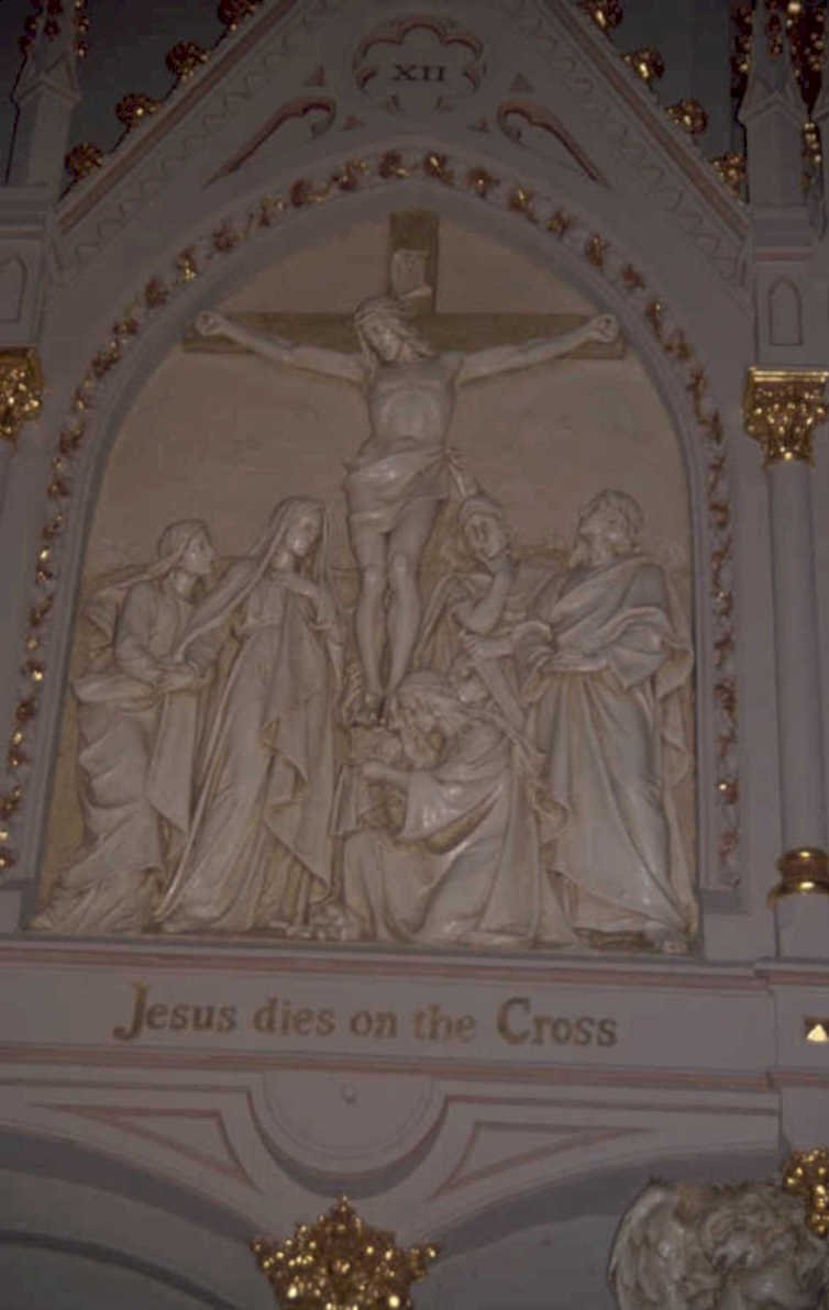 jesus cross niche 1980s 1990s A4 Photo Print