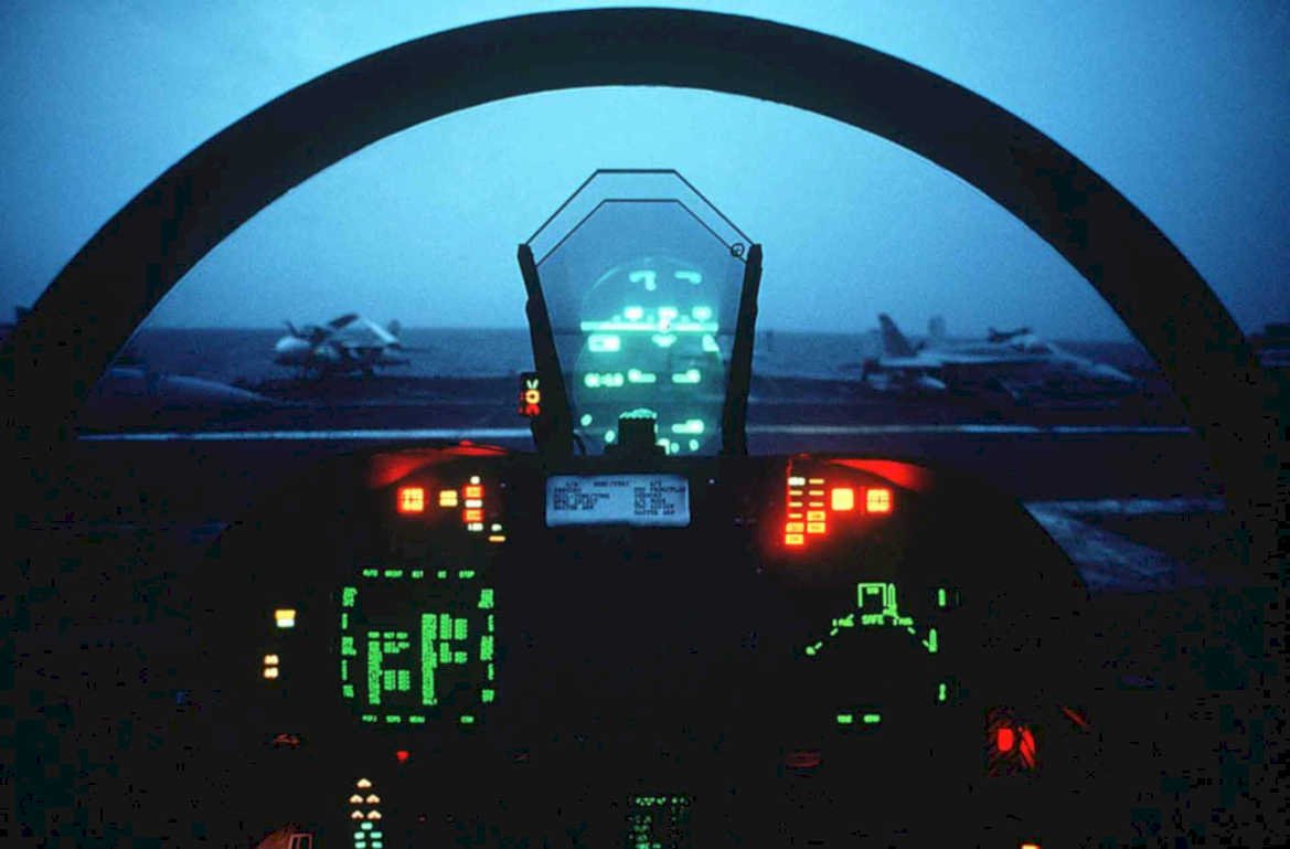 jet fighter cockpit1980s 1990s A4 Photo Print