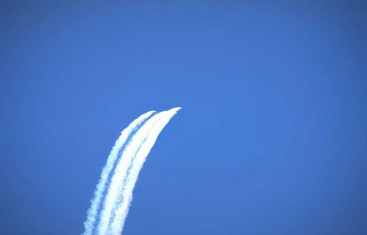 jet fighter contrails Vintage A4 Photo Print