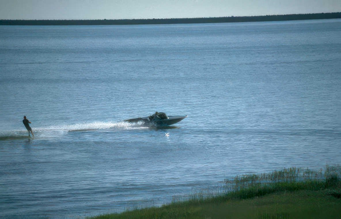 jet ski wakeboard Vintage A4 Photo Print