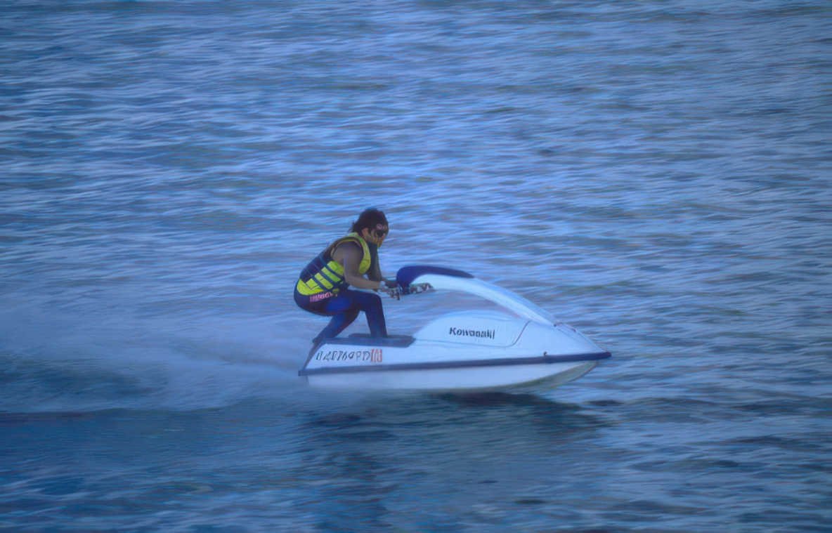 jet ski watercraft Vintage A4 Photo Print