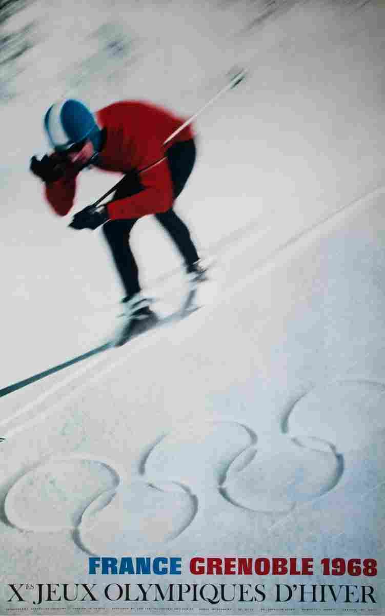 jeux olympiques grenoble j dubois 1968 4 Advert A4 Photo Print