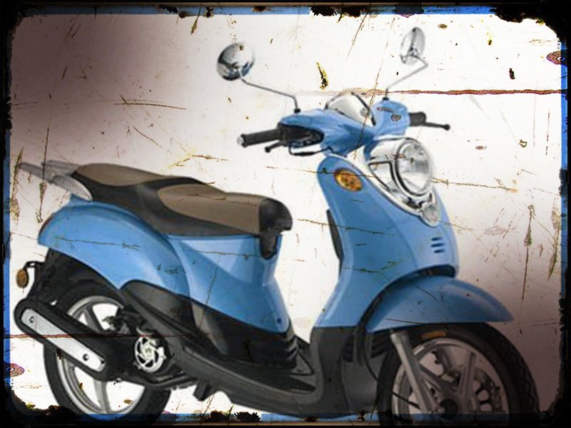 jl125t 35 Geely A4 Photo Print Motorbike Vintage Aged