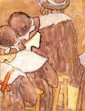 john Three Girls in Church Art A4 Photo Print