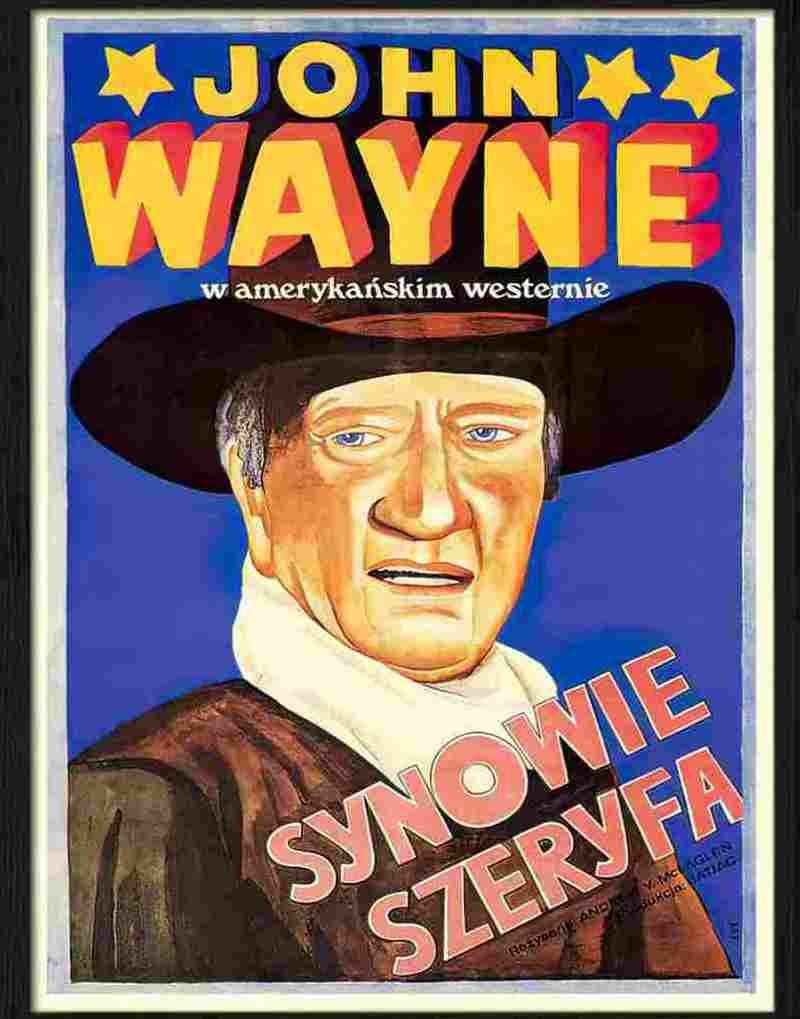 john wayne polish movie poster  Advert A4 Photo Print