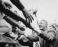 johnson moon landing Vintage world war A4 Photo Print