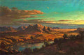 jongh tinus de landscape at sunset Art A4 Photo Print