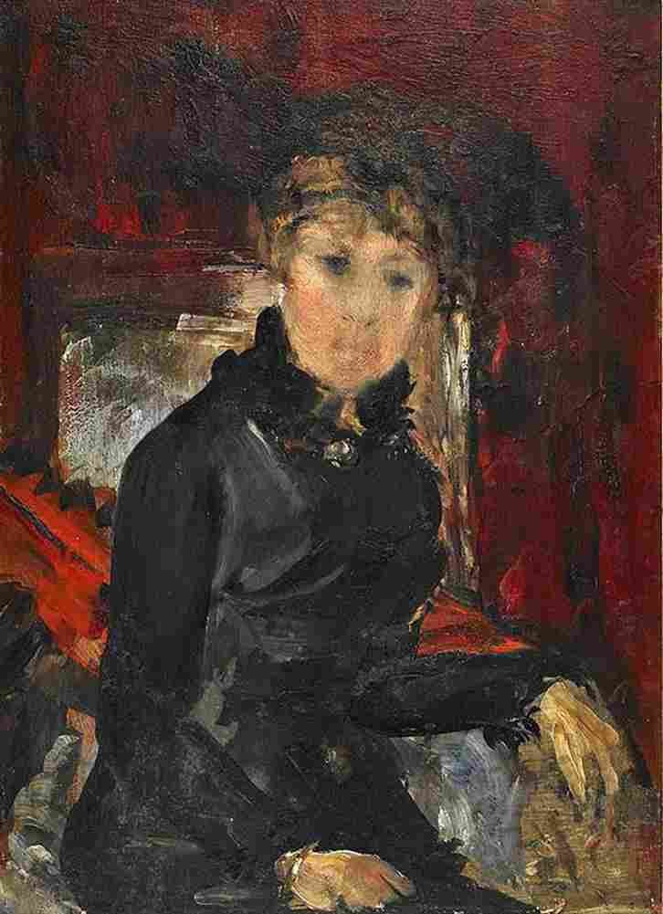 jose Woman Dressed in Black Art A4 Photo Print