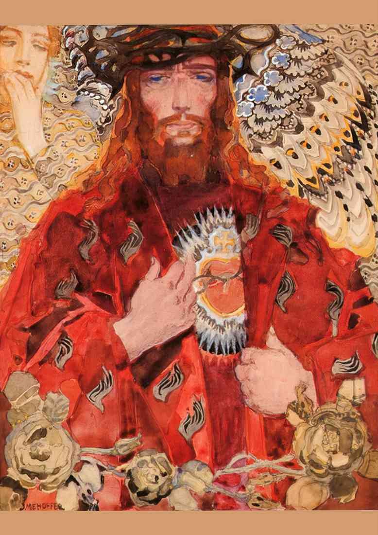 jozef Mehoffer serce jezusa the sacred heart of jesus A4 Photo Print