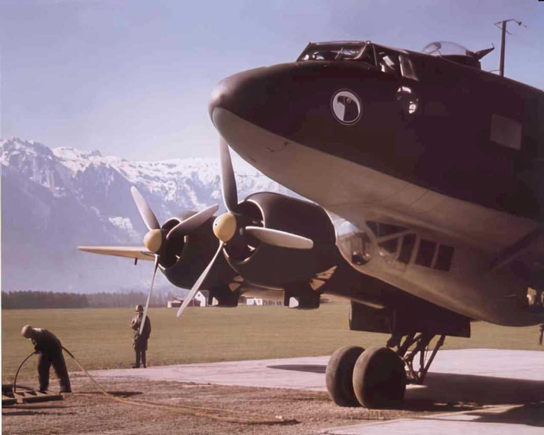 ju 52 aircraft Vintage world war A4 Photo Print