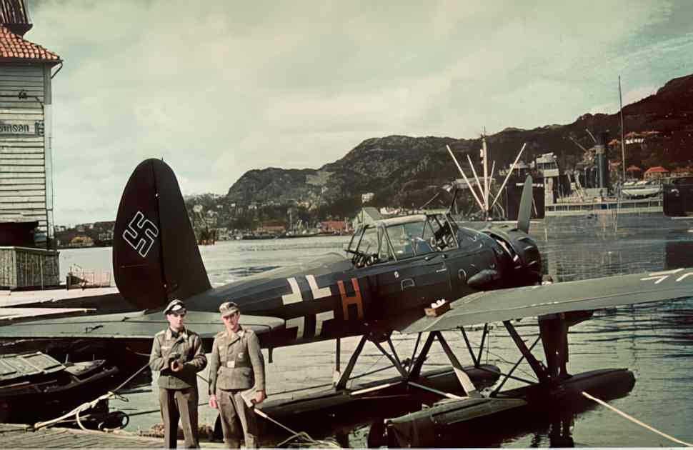 ju 87e bergen Vintage world war A4 Photo Print
