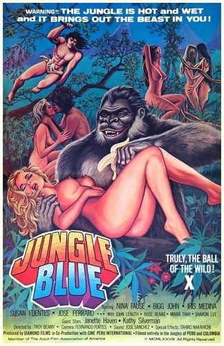 jungle blue  01 film star poster A4 Photo Print