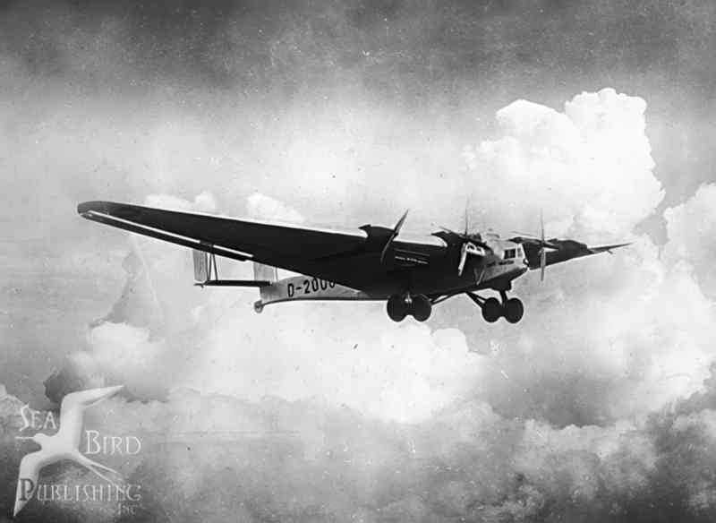 junkers j1300 d2000 Vintage world war A4 Photo Print