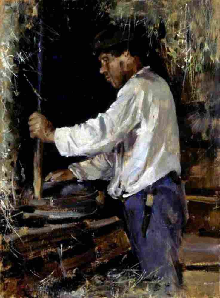 kall Hand Grinding Art A4 Photo Print