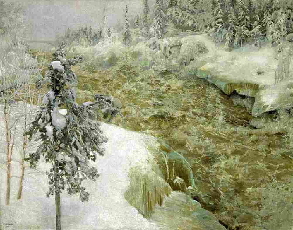 kall Imatra in Winter Art A4 Photo Print