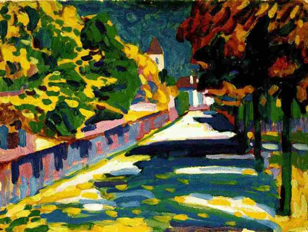 kandinsky autumn in bavaria Art A4 Photo Print
