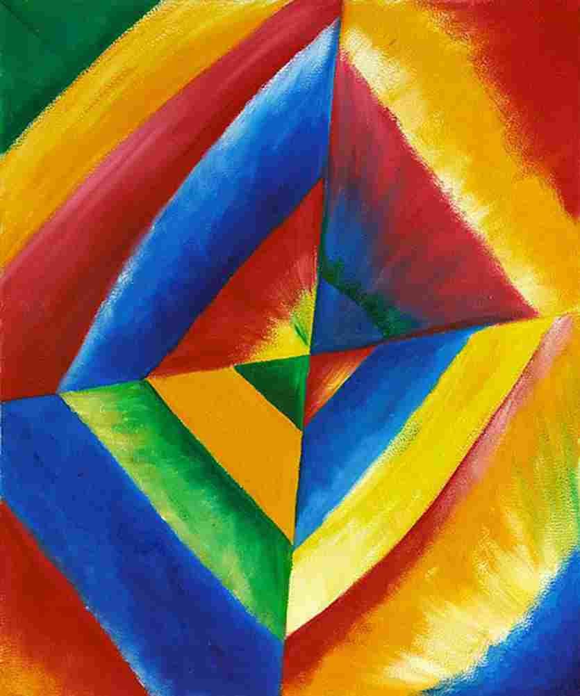 kandinsky colour studies with technical explanations Art A4 Photo Print