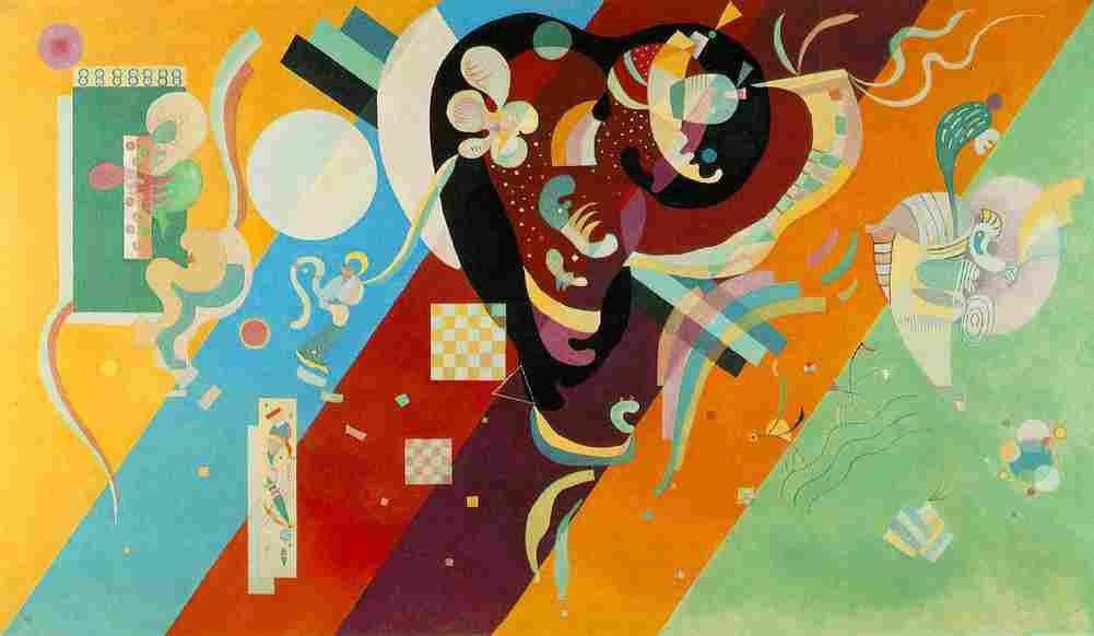 kandinsky composition nine Art A4 Photo Print