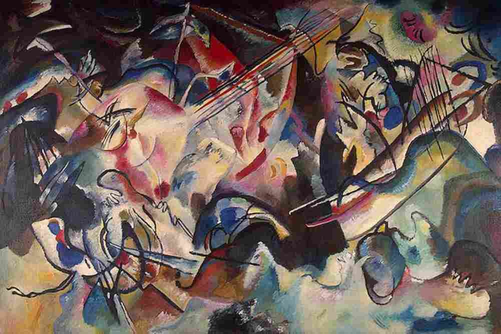 kandinsky composition six Art A4 Photo Print