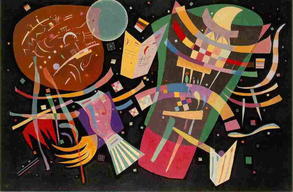 kandinsky composition ten Art A4 Photo Print