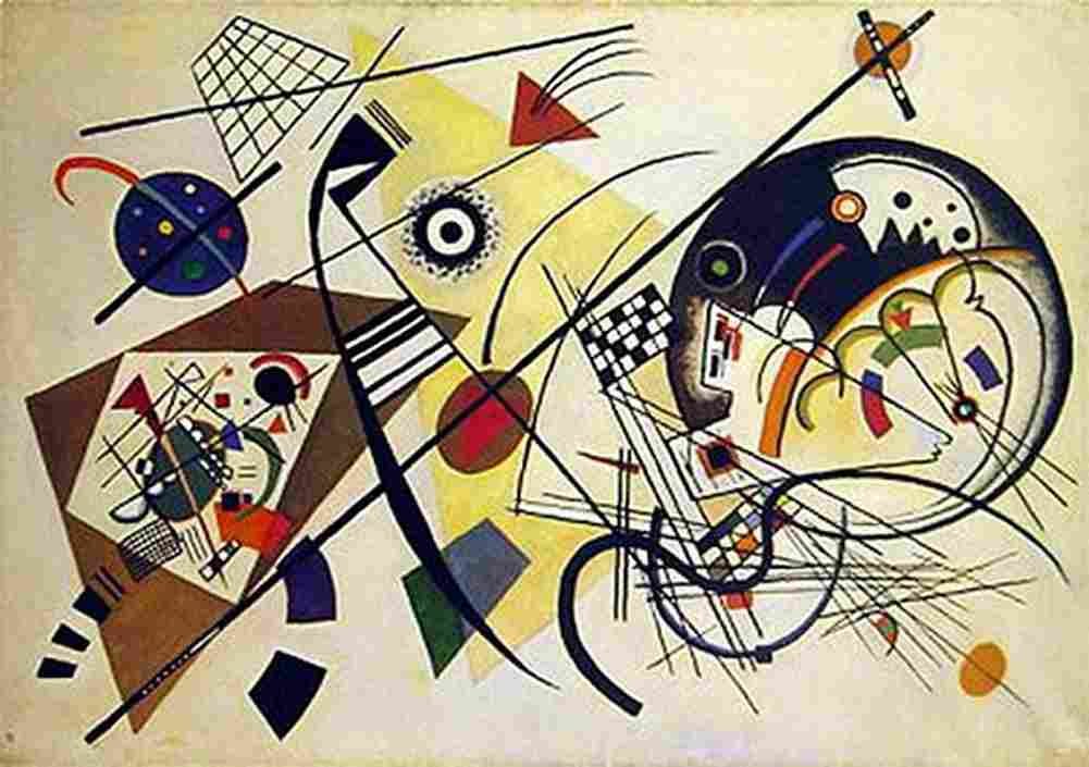 kandinsky durchgehender strich Art A4 Photo Print