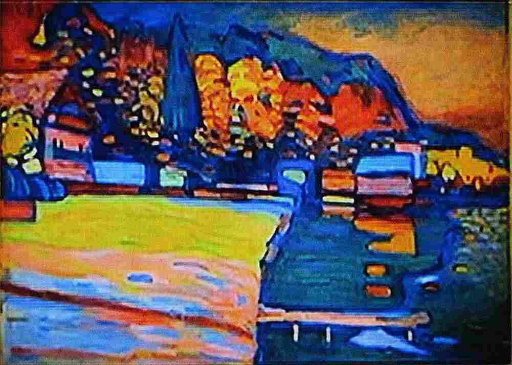 kandinsky lake starnberg Art A4 Photo Print