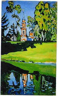kandinsky red church Art A4 Photo Print