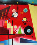 kandinsky schweres rot heavy red Art A4 Photo Print