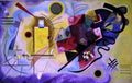 kandinsky yellow red blue Art A4 Photo Print
