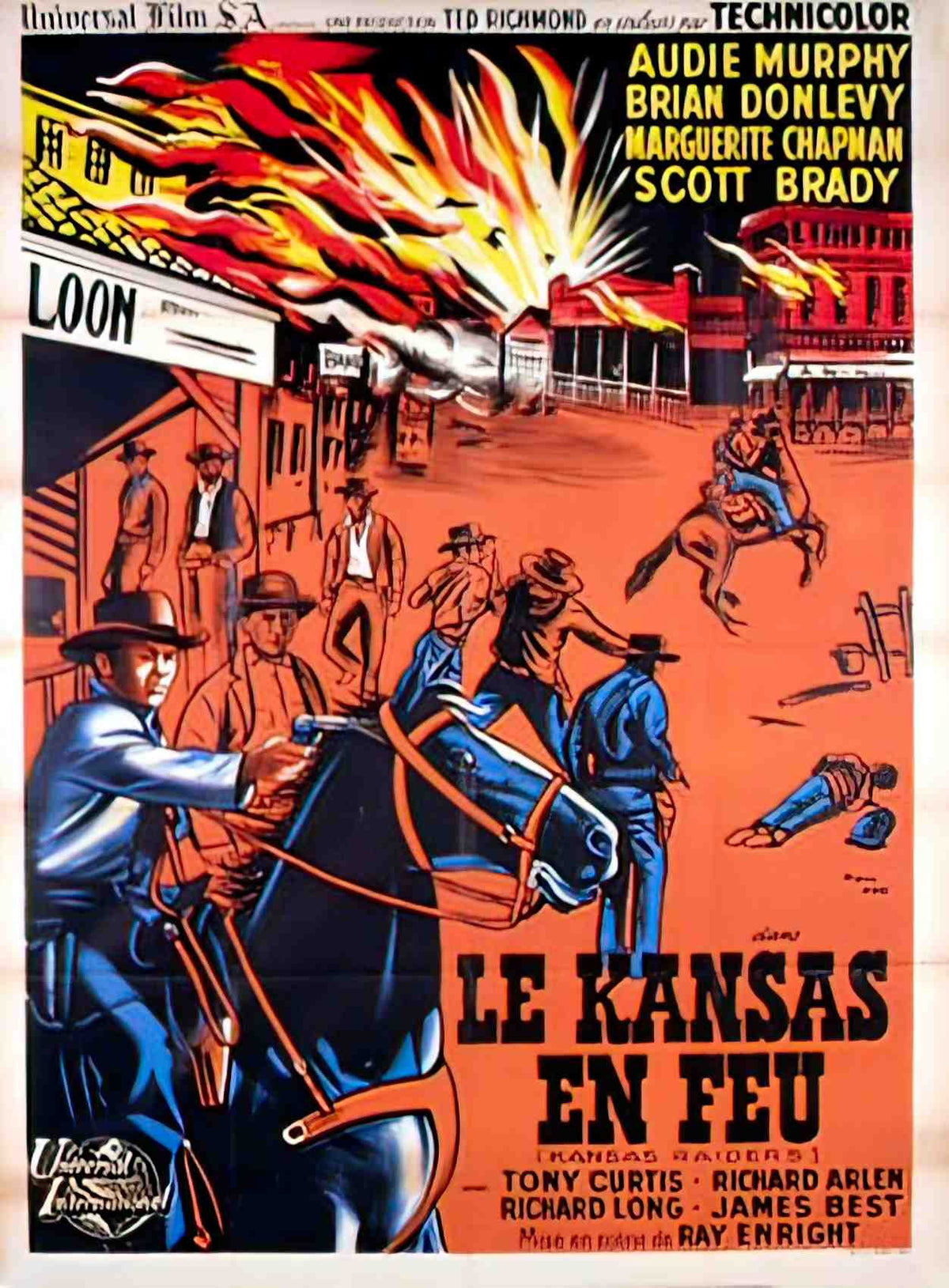 kansas en feu Advert A4 Photo Print
