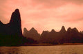 karst mountains sunset 1980s 1990s A4 Photo Print