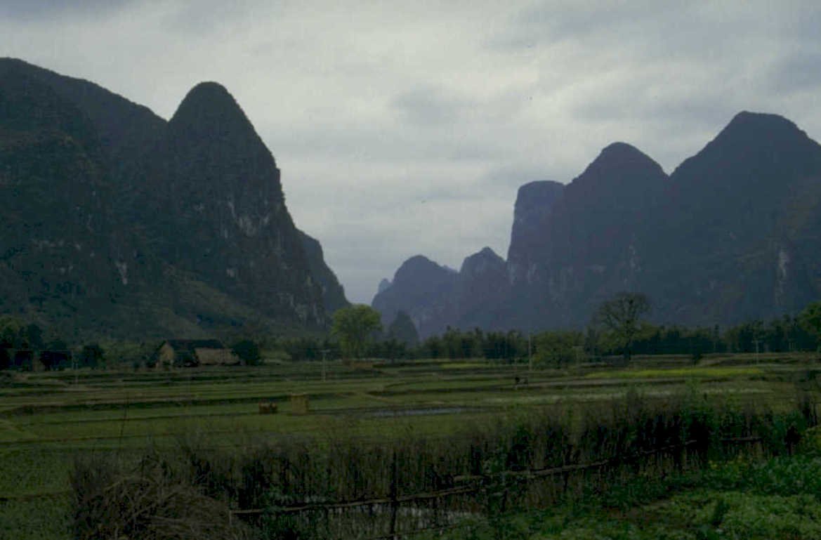 karst ridges rice 1980s 1990s A4 Photo Print