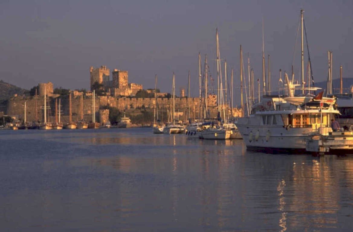 kas harbor sunset 1 1980s 1990s A4 Photo Print
