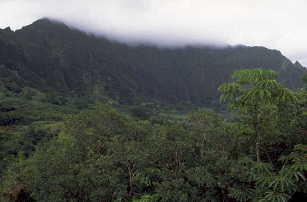 kauai mountains clouds 1980s 1990s A4 Photo Print