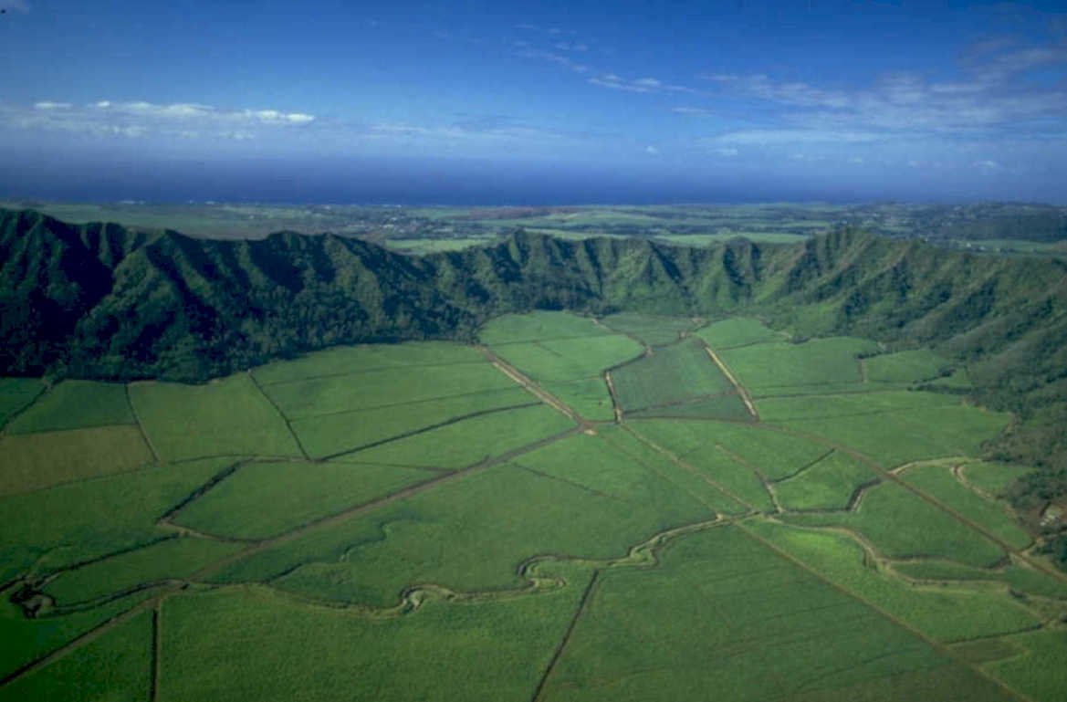 kauai sugar fields 1980s 1990s A4 Photo Print