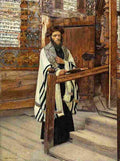 kauf Reading Rabbi in the Vorhofe of the Temple Art A4 Photo Print