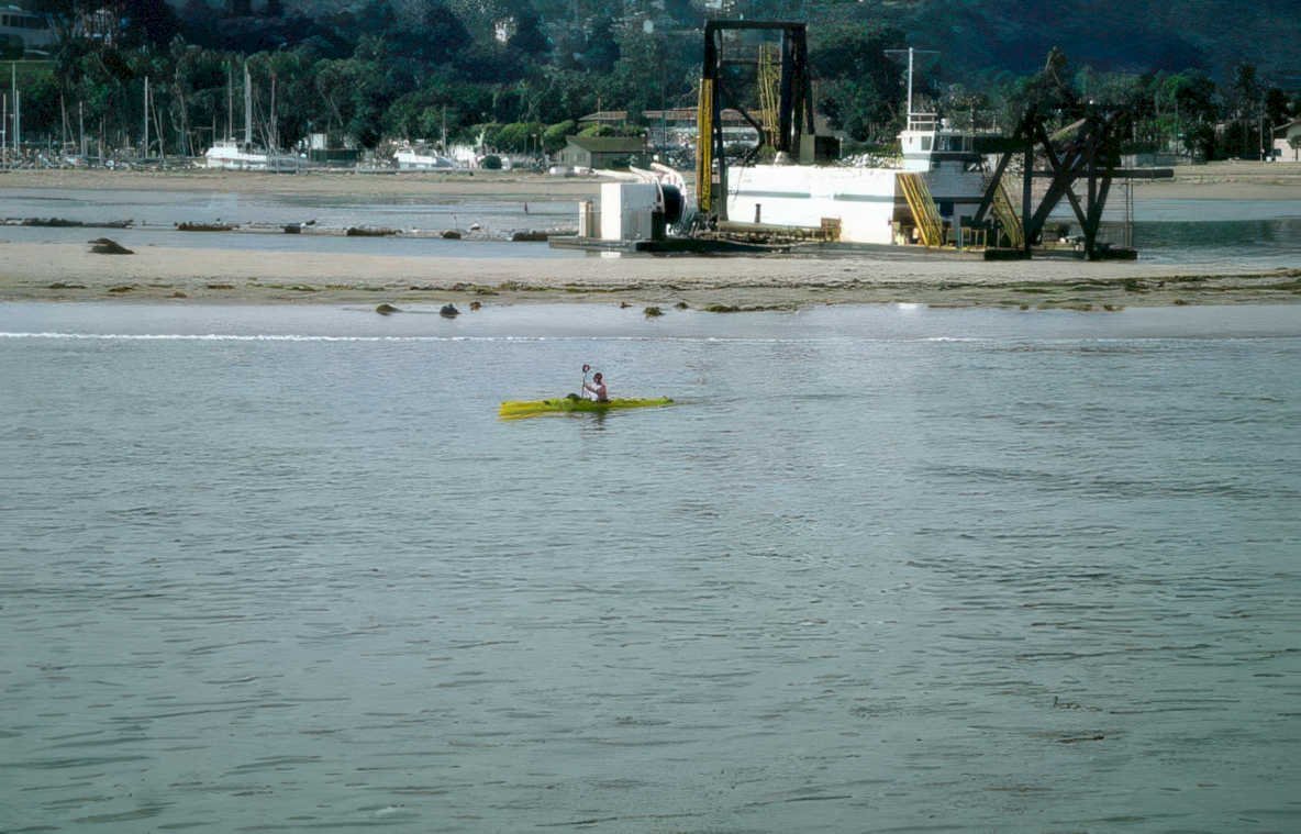 kayaking california coast Vintage A4 Photo Print