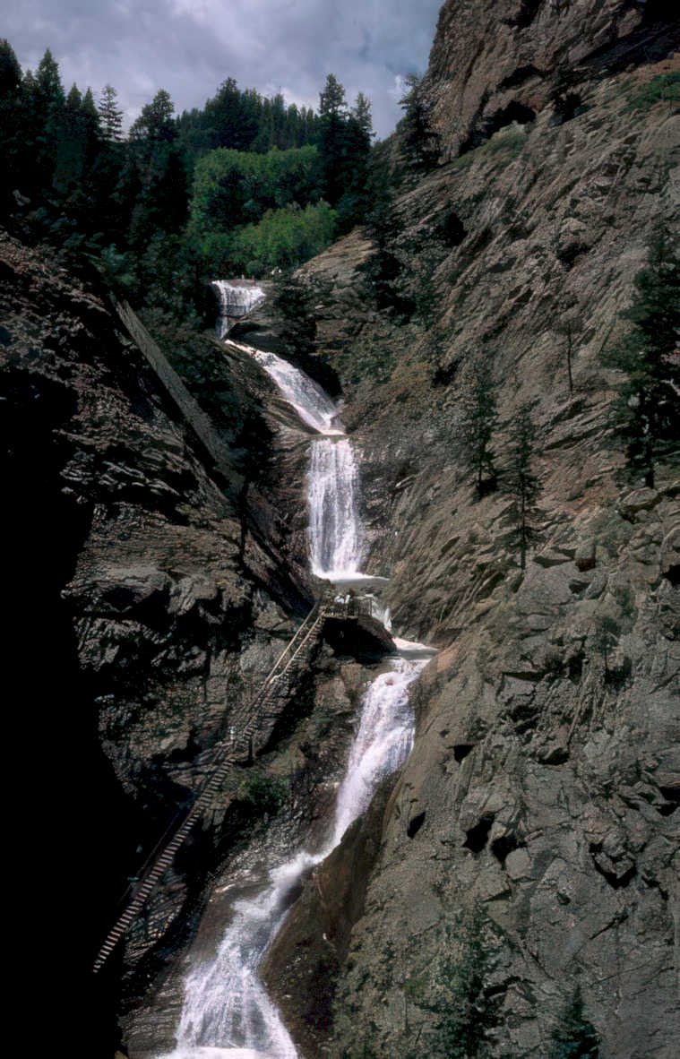 kebler dike waterfall Vintage A4 Photo Print