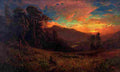 keith An Autumnal Sunset on the Russian River Evening Glow Art A4 Photo Print