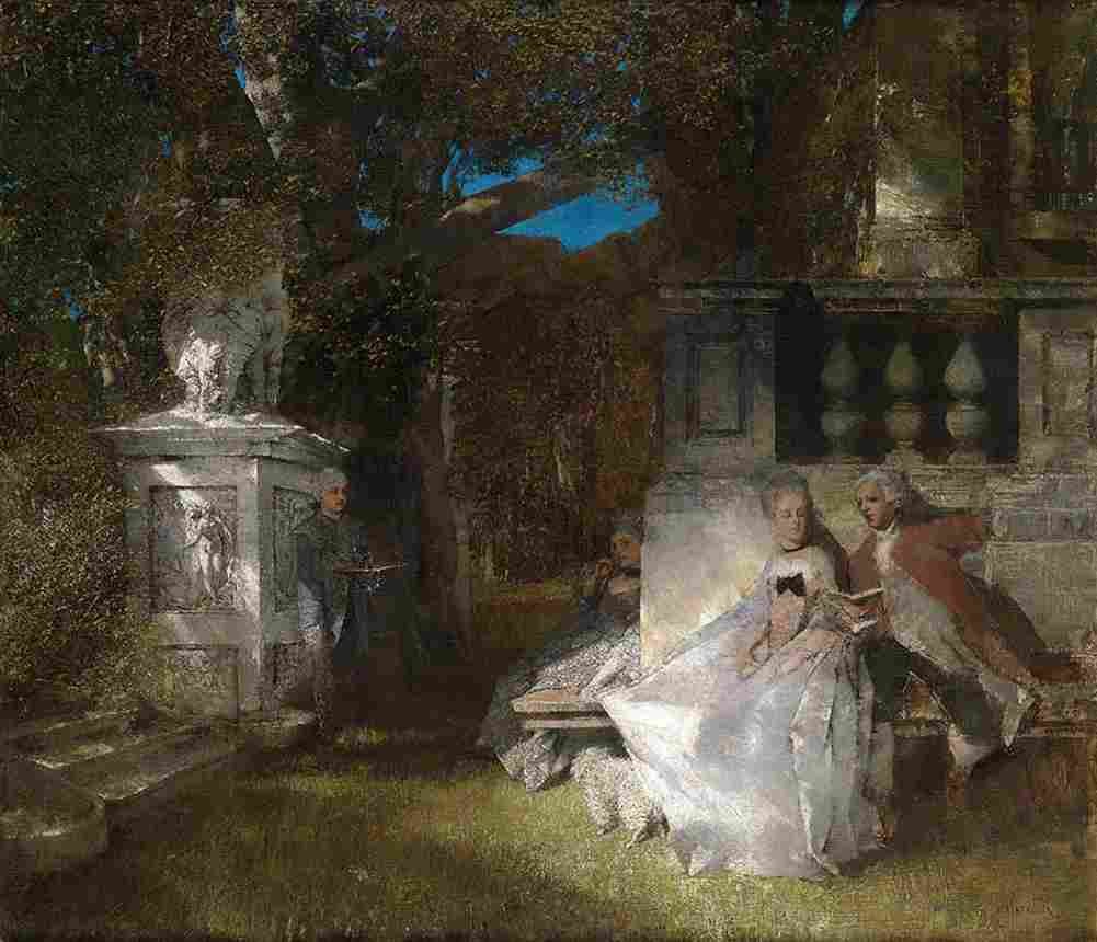kell Gallant Scene in the Park Art A4 Photo Print