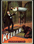 kellar levitation magic poster 1904 Advert A4 Photo Print